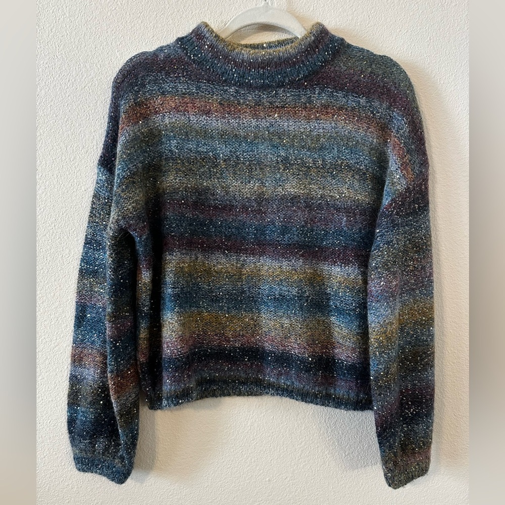 Banana Republic Ombré Sequined Cropped Sweater NWT - Picture 5 of 9